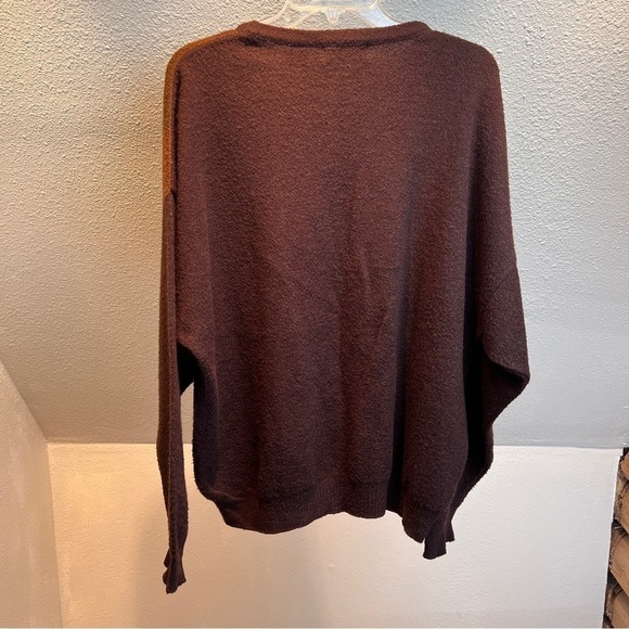 NORM THOMPSON Made in Italy Wool Blend Pullover Sweater w/crew neck. Size XL - Picture 4 of 6